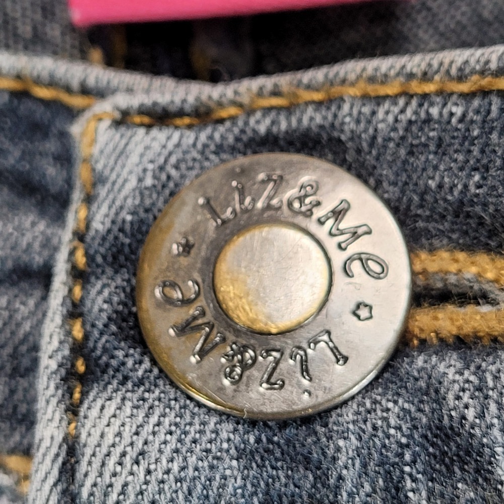 Liz & Me Jeans Women Size 22WP Blue Denim Straight Leg Pants - Picture 3 of 7